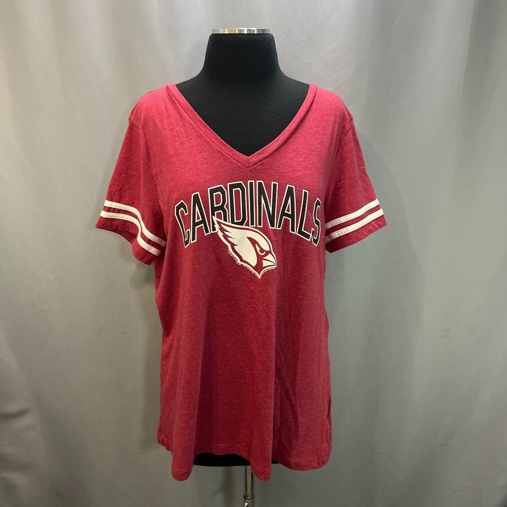 Arizona Cardinals T-Shirt Womens XL Red Graphic Team Apparel NFL Football Sports